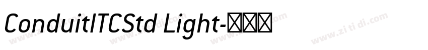 ConduitITCStd Light字体转换